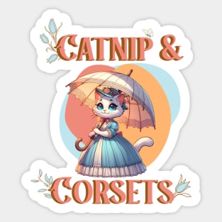 Catnip & Corsets Sticker